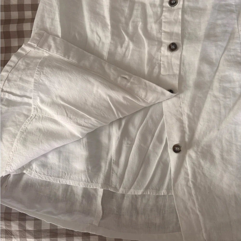 Forever 21 | 100% linen lined button up midi skirt - Picture 5 of 5